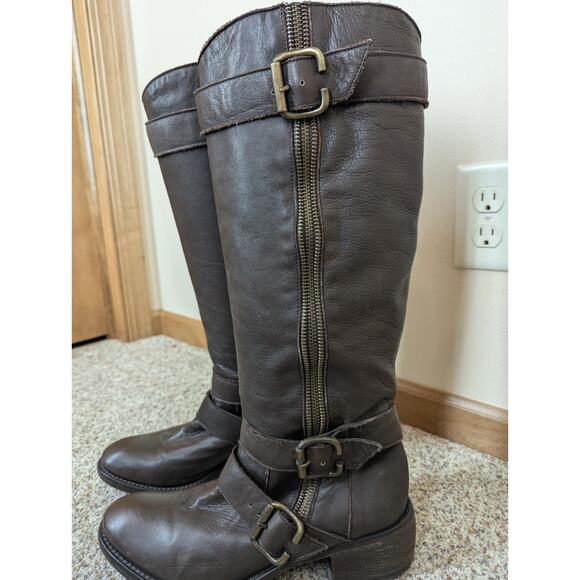 Fru.it Boots all Leather Brown Size 40 (US 8.5/9) Equestrian Very Good Condition - Picture 4 of 9